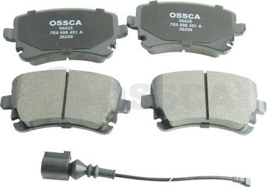 OSSCA 09435 - Kit de plaquettes de frein, frein à disque cwaw.fr