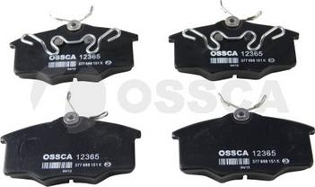 OSSCA 12365 - Kit de plaquettes de frein, frein à disque cwaw.fr