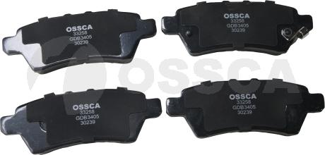 OSSCA 33258 - Kit de plaquettes de frein, frein à disque cwaw.fr