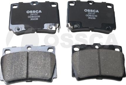 OSSCA 29137 - Kit de plaquettes de frein, frein à disque cwaw.fr