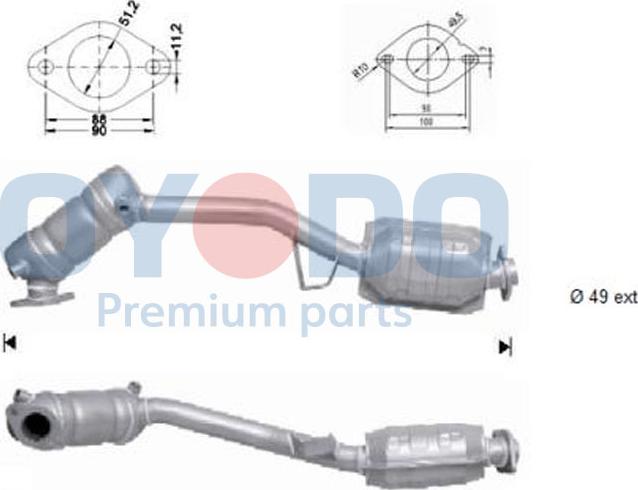 Oyodo 10N0050-OYO - Catalyseur cwaw.fr