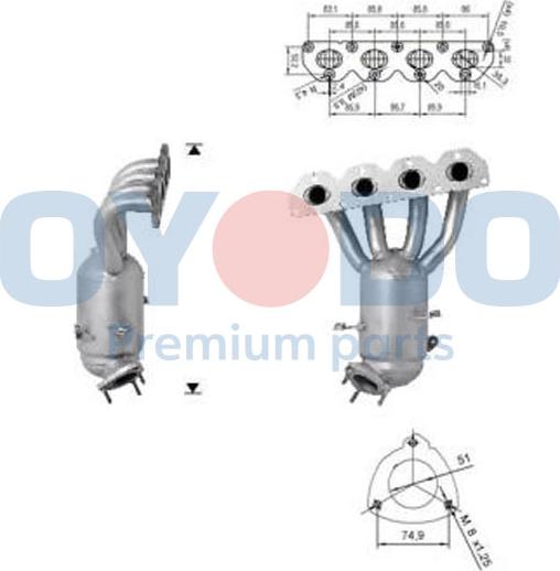 Oyodo 10N0077-OYO - Catalyseur cwaw.fr