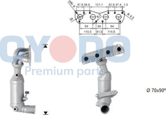 Oyodo 10N0101-OYO - Catalyseur cwaw.fr