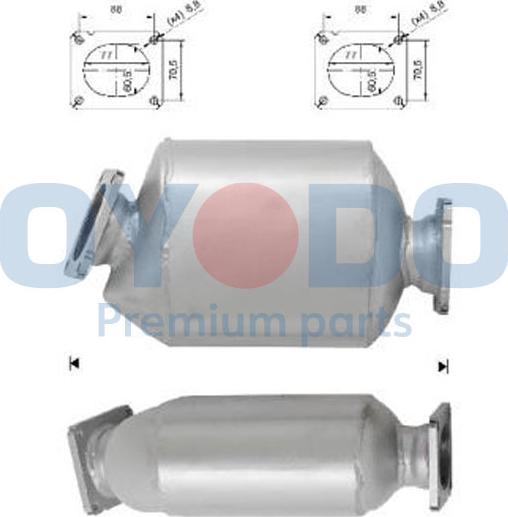 Oyodo 20N0049-OYO - Filtre à particules / à suie, échappement cwaw.fr