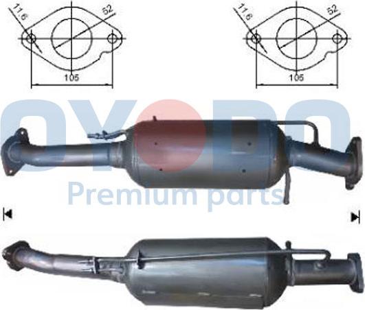 Oyodo 20N0025-OYO - Filtre à particules / à suie, échappement cwaw.fr