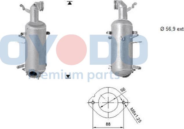 Oyodo 20N0143-OYO - Filtre à particules / à suie, échappement cwaw.fr