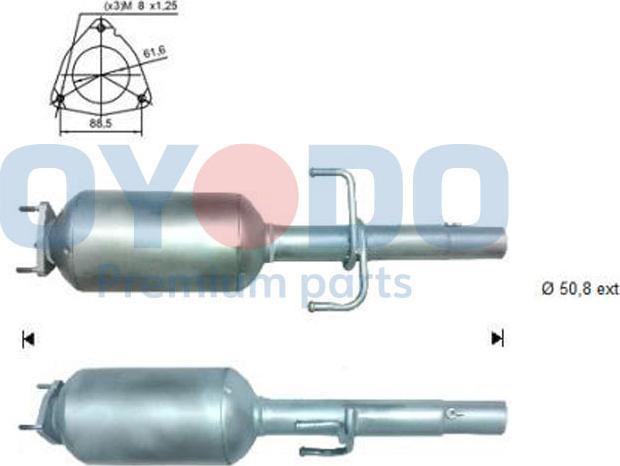 Oyodo 20N0104-OYO - Filtre à particules / à suie, échappement cwaw.fr