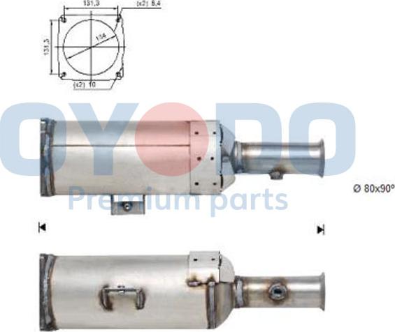 Oyodo 20N0103-OYO - Filtre à particules / à suie, échappement cwaw.fr