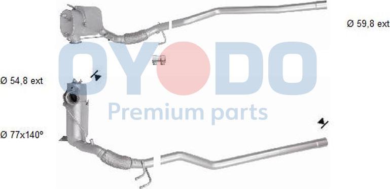 Oyodo 20N0129-OYO - Filtre à particules / à suie, échappement cwaw.fr