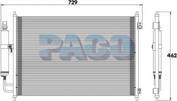 PACO 5P3752/RD - Condensateur, climatisation cwaw.fr