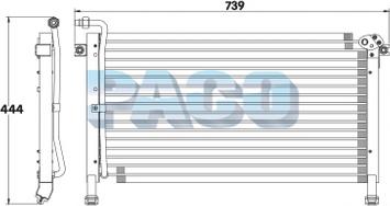 PACO CL3855 - Condensateur, climatisation cwaw.fr