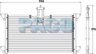 PACO CL3798 - Condensateur, climatisation cwaw.fr