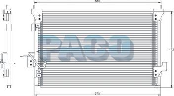 PACO PL5445 - Condensateur, climatisation cwaw.fr