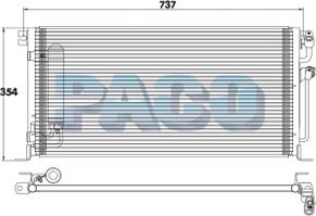 PACO PL5298/RD - Condensateur, climatisation cwaw.fr