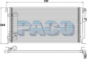 PACO PL5297/RD - Condensateur, climatisation cwaw.fr