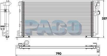 PACO PL3310/RD - Condensateur, climatisation cwaw.fr