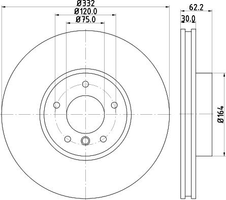 Pagid 54608HC - Disque de frein cwaw.fr