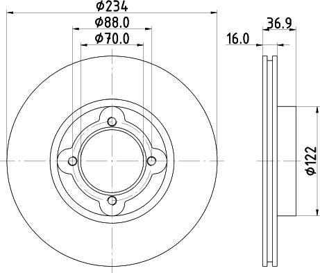 Pagid 54140 - Disque de frein cwaw.fr