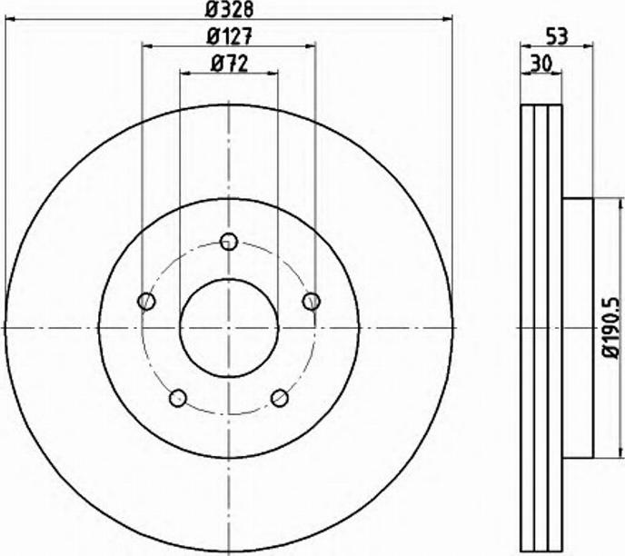 Pagid 54845PRO - Disque de frein cwaw.fr