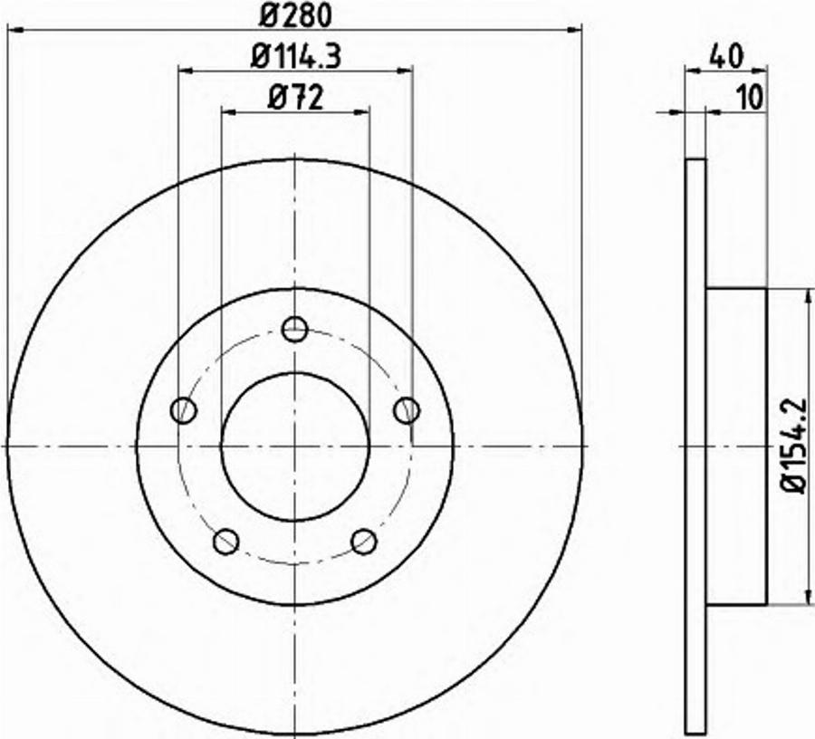 Pagid 54814PRO - Disque de frein cwaw.fr