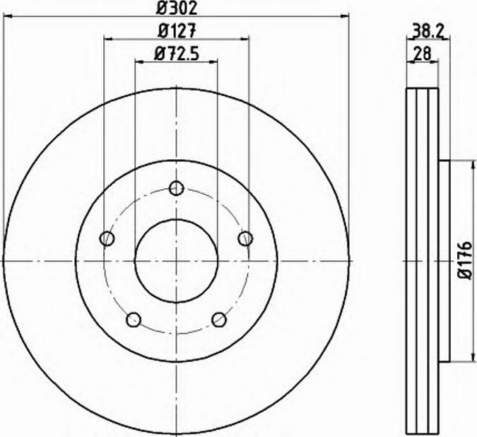 Pagid 54815PRO - Disque de frein cwaw.fr