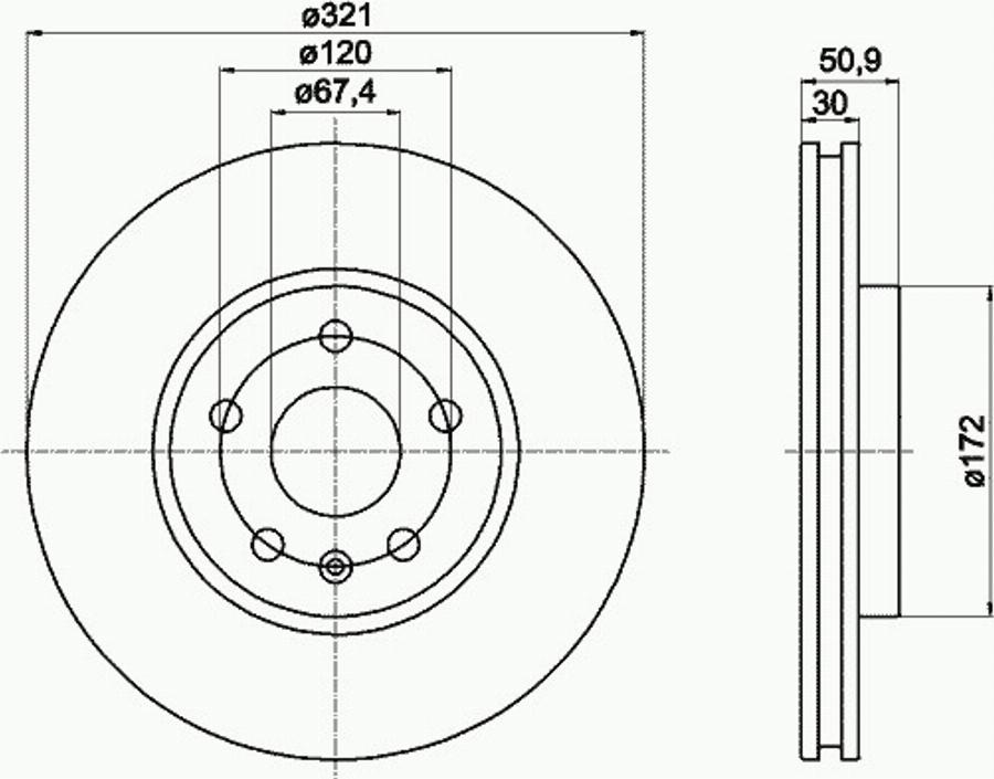 Pagid 54870PRO - Disque de frein cwaw.fr