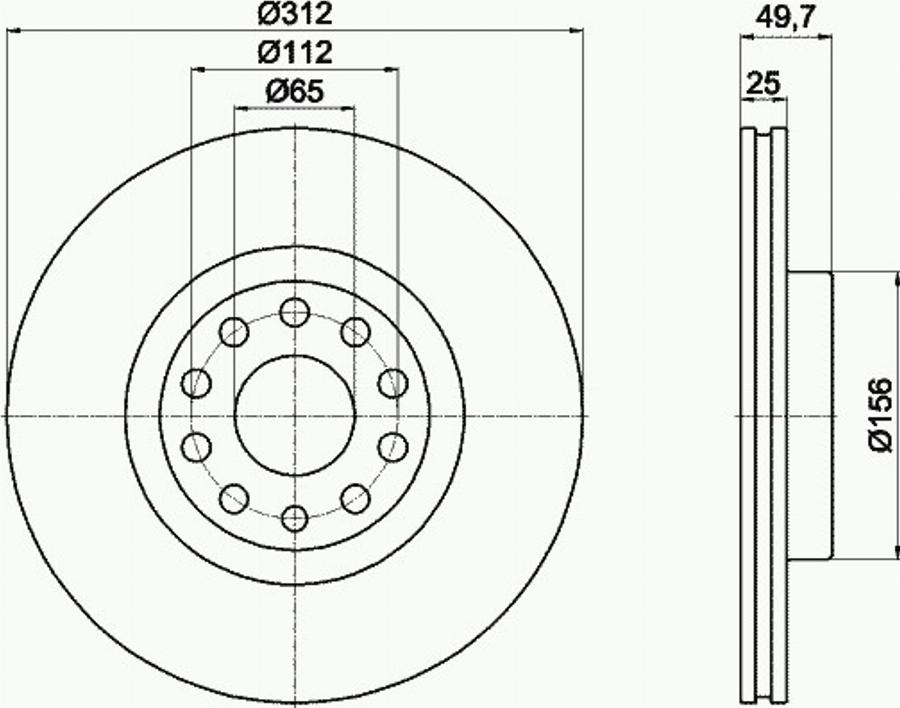 Pagid 54205PRO - Disque de frein cwaw.fr