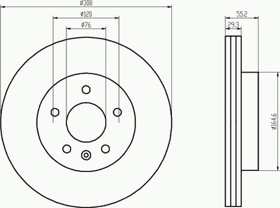 Pagid 54212PRO - Disque de frein cwaw.fr