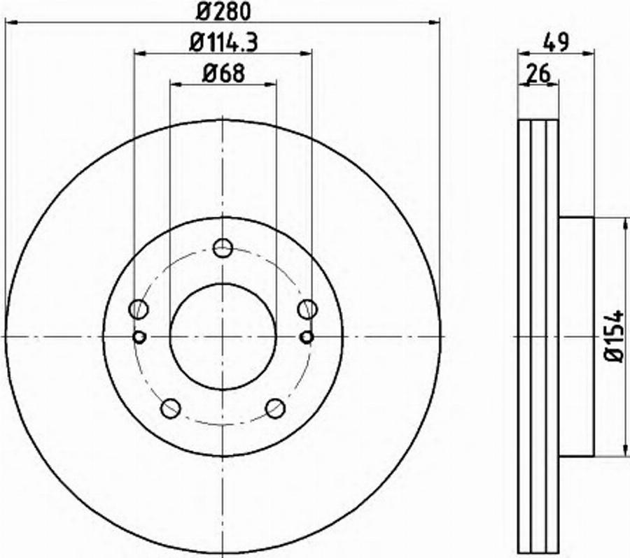 Pagid 54790PRO - Disque de frein cwaw.fr