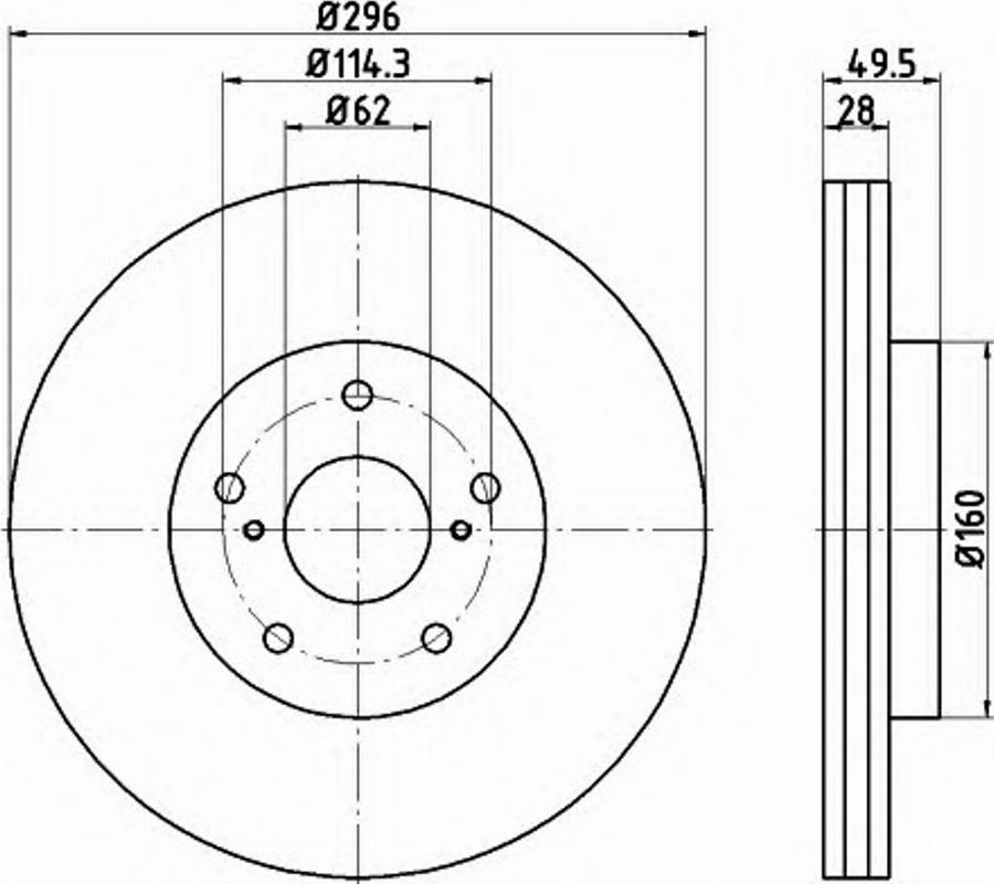 Pagid 54743PRO - Disque de frein cwaw.fr