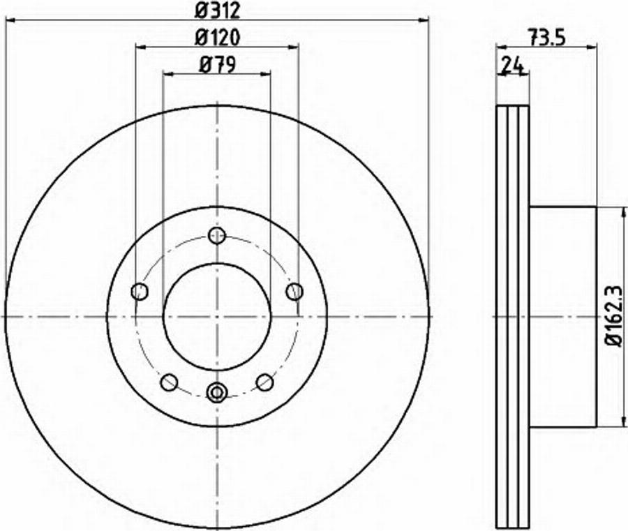 Pagid 54761PRO - Disque de frein cwaw.fr