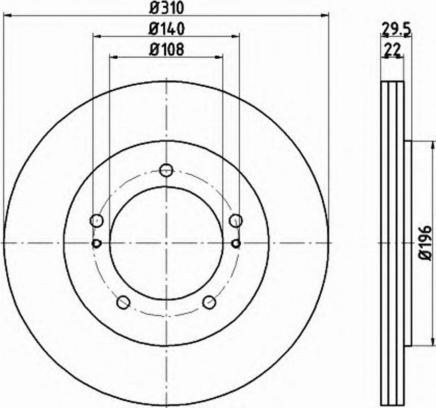 Pagid 54705PRO - Disque de frein cwaw.fr