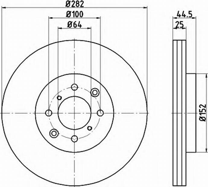 Pagid 54707PRO - Disque de frein cwaw.fr