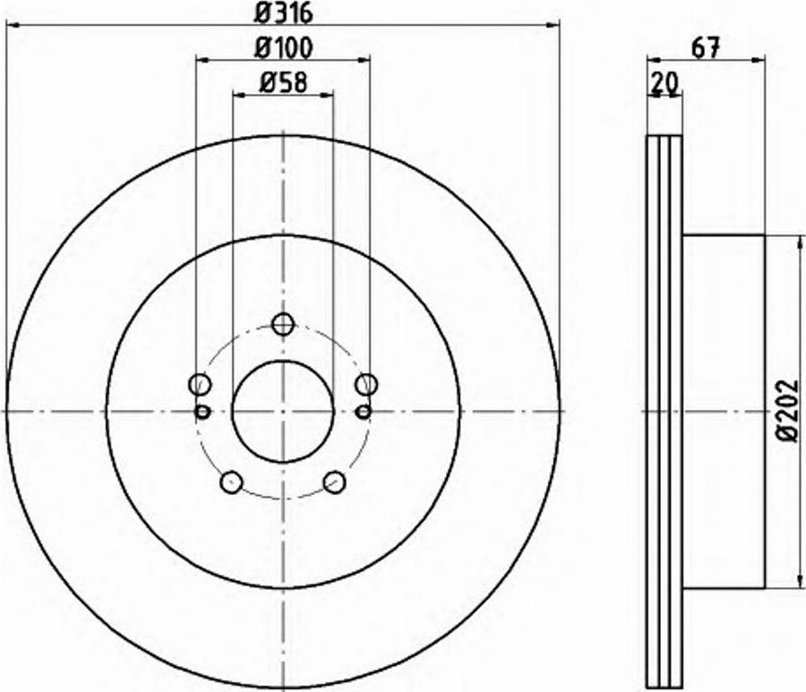 Pagid 54737PRO - Disque de frein cwaw.fr