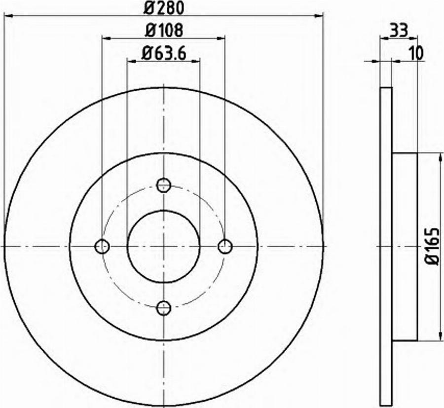 Pagid 54724PRO - Disque de frein cwaw.fr