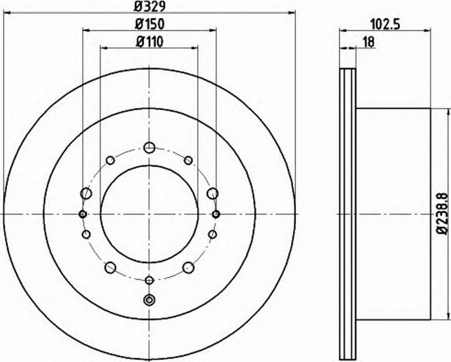 Pagid 54728PRO - Disque de frein cwaw.fr