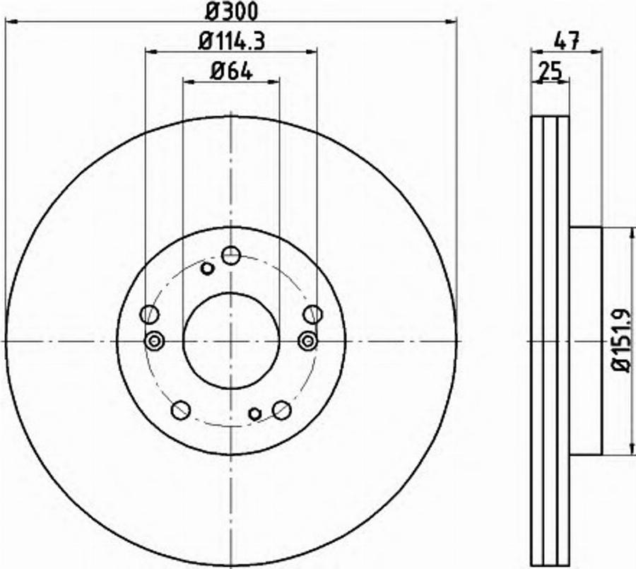 Pagid 54779PRO - Disque de frein cwaw.fr