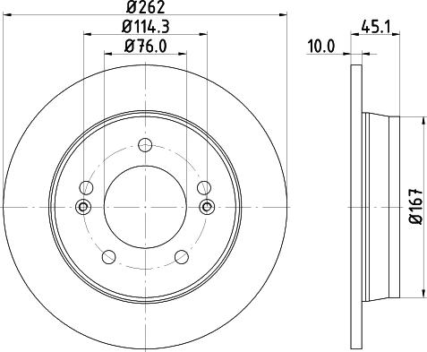 Pagid 55400 - Disque de frein cwaw.fr