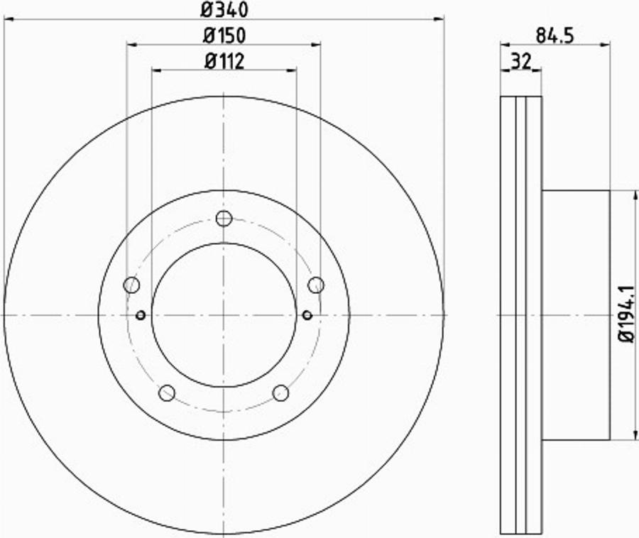 Pagid 55046PRO - Disque de frein cwaw.fr