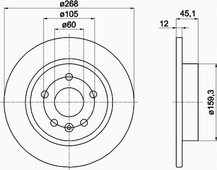 Pagid 55055PRO - Disque de frein cwaw.fr