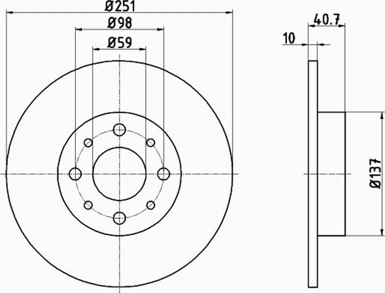 Pagid 55023PRO - Disque de frein cwaw.fr