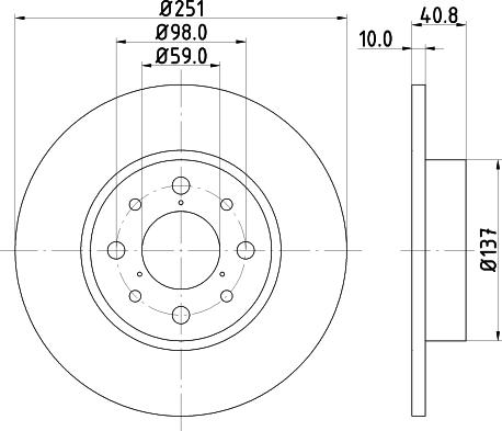 Pagid 55023 - Disque de frein cwaw.fr