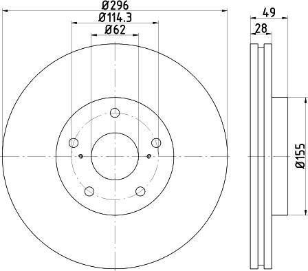 Pagid 55350 - Disque de frein cwaw.fr