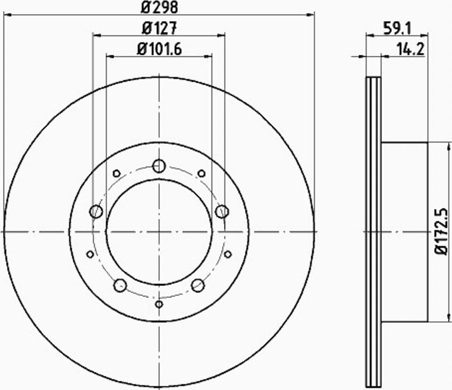 Pagid 55305PRO - Disque de frein cwaw.fr