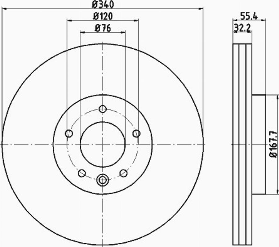 Pagid 55303PRO - Disque de frein cwaw.fr