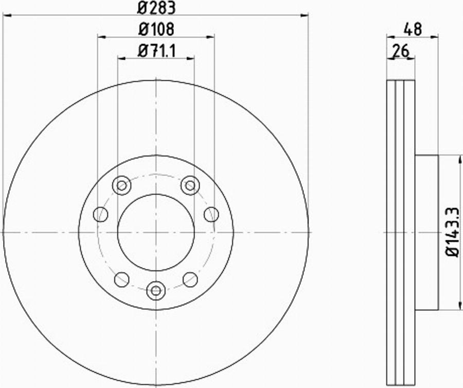 Pagid 55325PRO - Disque de frein cwaw.fr