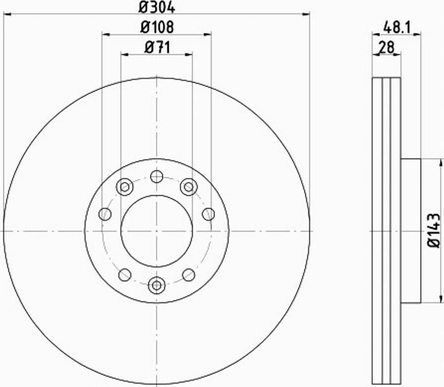 Pagid 55323PRO - Disque de frein cwaw.fr