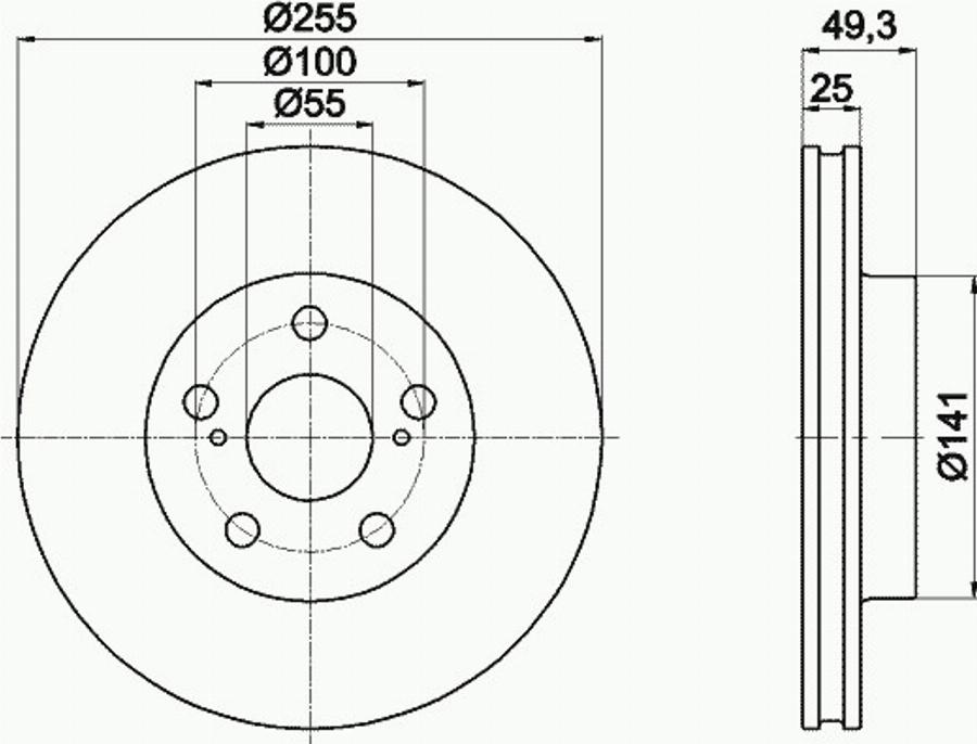 Pagid 55250PRO - Disque de frein cwaw.fr