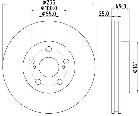 Pagid 55250 - Disque de frein cwaw.fr