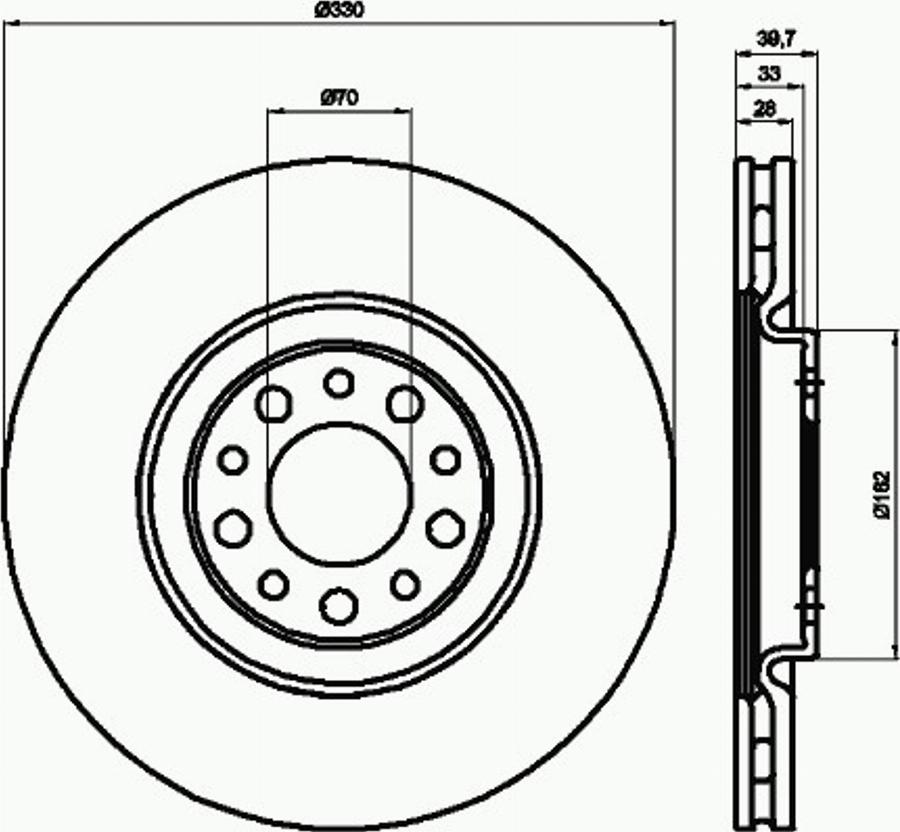 Pagid 55209PRO - Disque de frein cwaw.fr